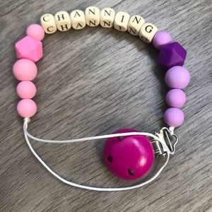 Personalized pacifier clips pacifier holder